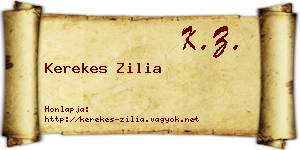 Kerekes Zilia névjegykártya